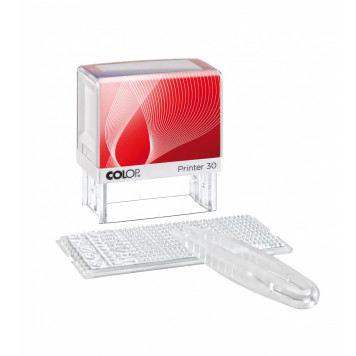 Printer30/1 NEW-Set Самонаборный штамп с персонализацией 5 строк с 1-й кассой пластик 47х18мм