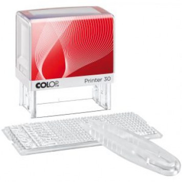 Printer 30NEW/1-Set Самонаборный штамп с персонализацией 5 строк с одной кассой