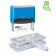 Printer50Set-F Пластмассовый самонаборный штамп с двумя кассами. 8 строк без рамки, 6 строк с рамкой